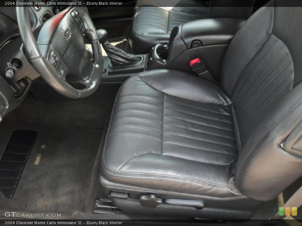 Ebony Black Interior Photo for the 2004 Chevrolet Monte Carlo Intimidator SS #49238394