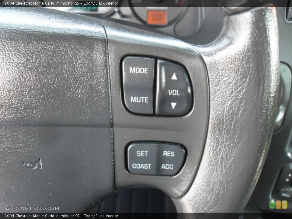 Ebony Black Interior Controls for the 2004 Chevrolet Monte Carlo Intimidator SS #49238487