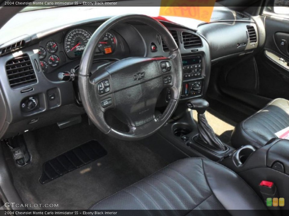 Ebony Black Interior Prime Interior for the 2004 Chevrolet Monte Carlo Intimidator SS #49238604