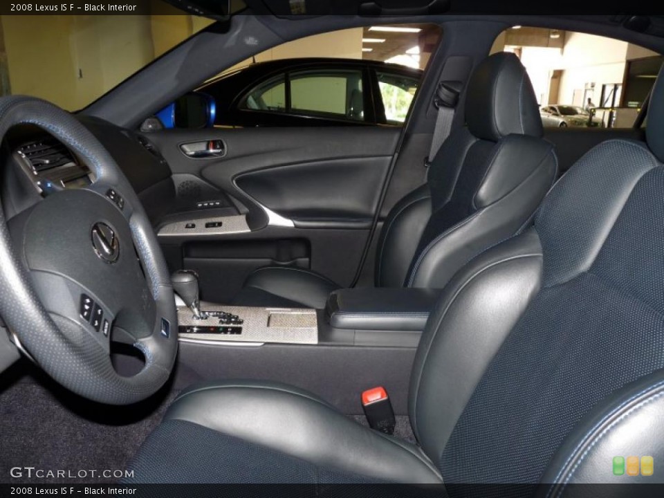 Black Interior Photo for the 2008 Lexus IS F #49242792
