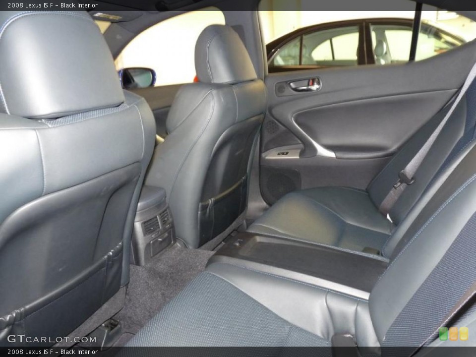 Black Interior Photo for the 2008 Lexus IS F #49242816