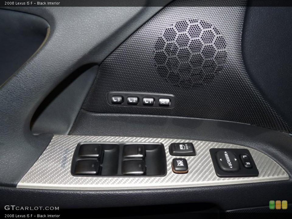 Black Interior Controls for the 2008 Lexus IS F #49242885