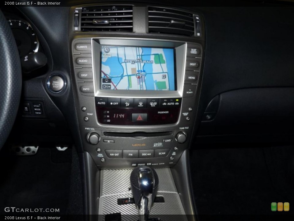 Black Interior Navigation for the 2008 Lexus IS F #49242897