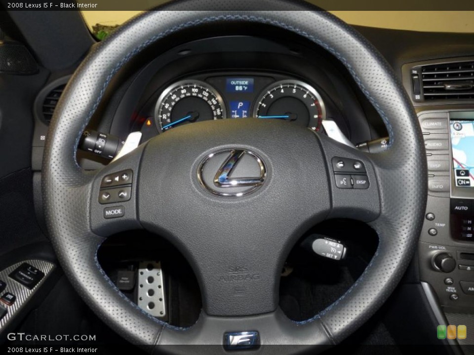 Black Interior Steering Wheel for the 2008 Lexus IS F #49242954