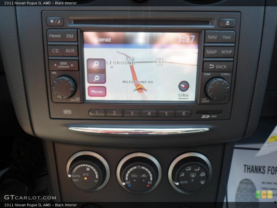 Black Interior Navigation for the 2011 Nissan Rogue SL AWD #49242981