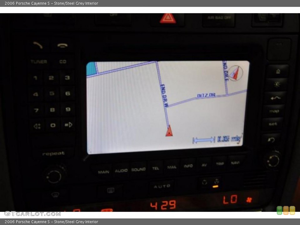 Stone/Steel Grey Interior Navigation for the 2006 Porsche Cayenne S #49243713