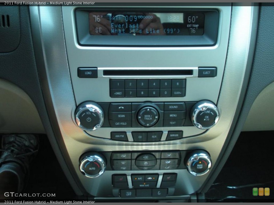 Medium Light Stone Interior Controls for the 2011 Ford Fusion Hybrid #49244109