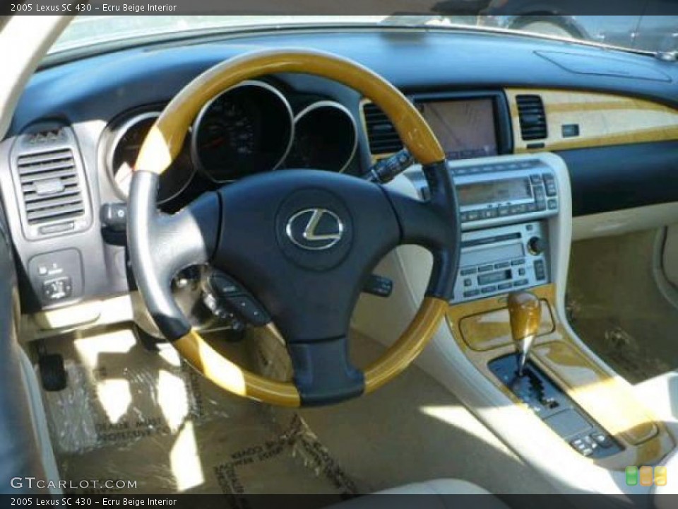 Ecru Beige Interior Dashboard for the 2005 Lexus SC 430 #49245707