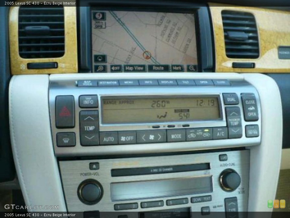 Ecru Beige Interior Controls for the 2005 Lexus SC 430 #49245731