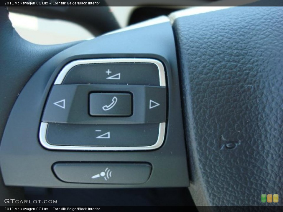 Cornsilk Beige/Black Interior Controls for the 2011 Volkswagen CC Lux #49249457