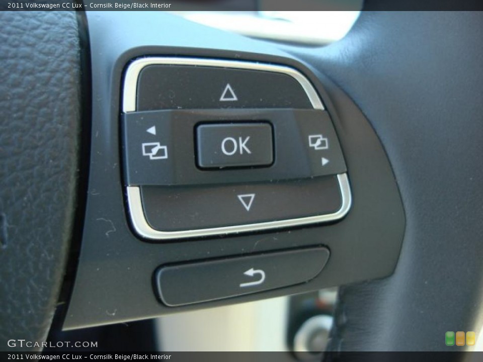 Cornsilk Beige/Black Interior Controls for the 2011 Volkswagen CC Lux #49249469