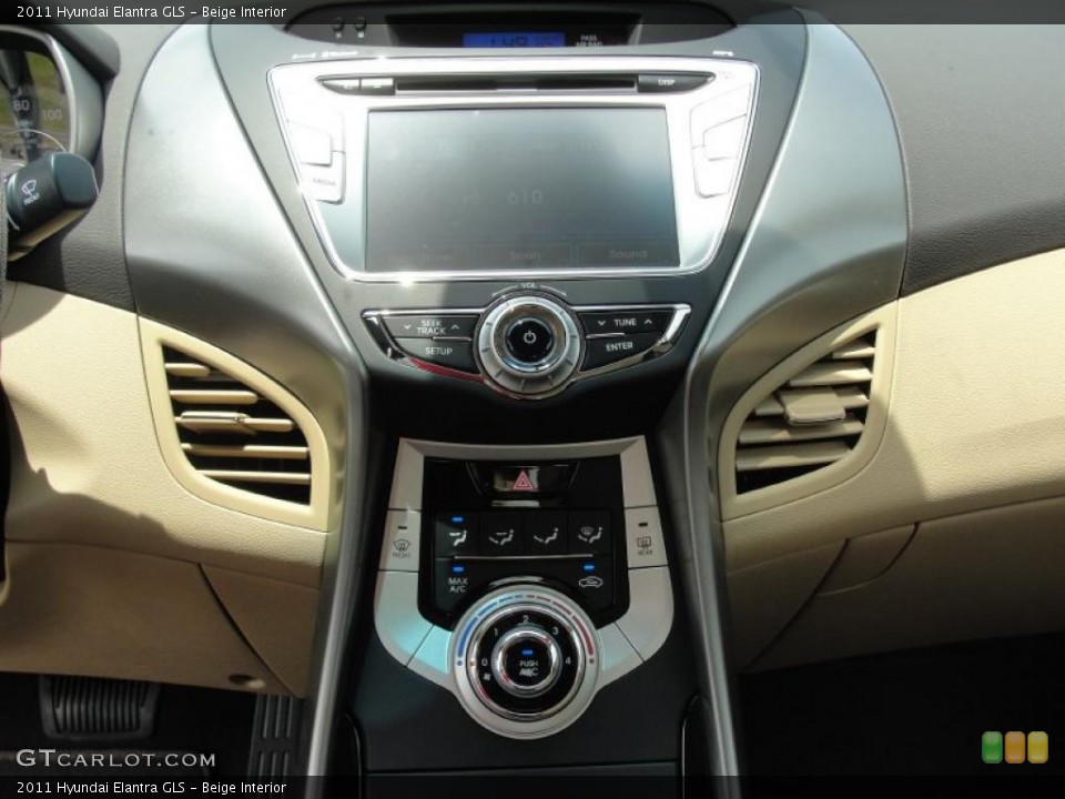Beige Interior Controls for the 2011 Hyundai Elantra GLS #49256228