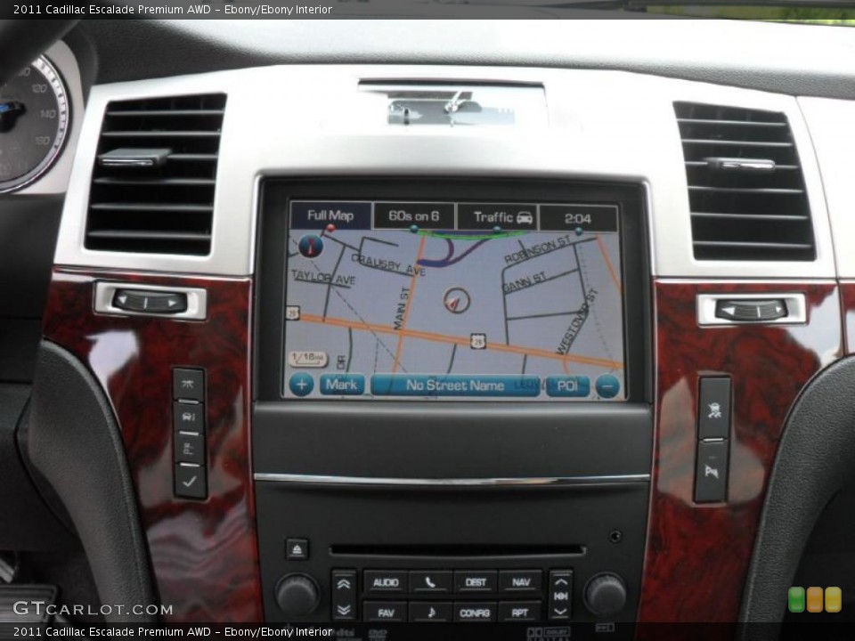 Ebony/Ebony Interior Navigation for the 2011 Cadillac Escalade Premium AWD #49257608