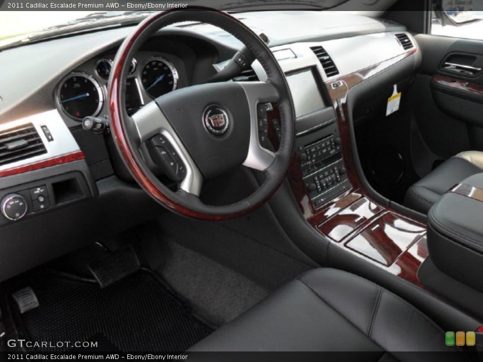 Ebony/Ebony Interior Prime Interior for the 2011 Cadillac Escalade Premium AWD #49257848