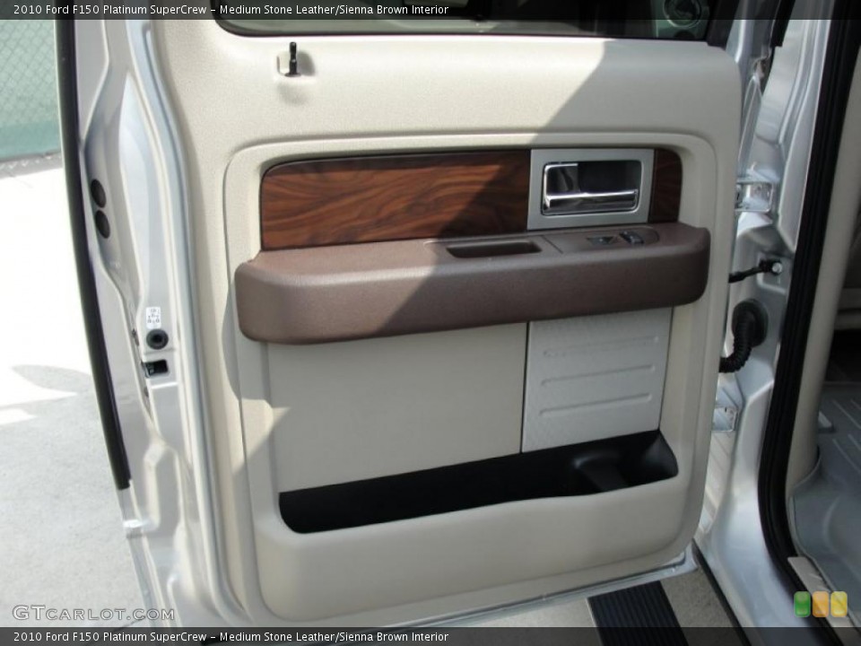 Medium Stone Leather/Sienna Brown Interior Door Panel for the 2010 Ford F150 Platinum SuperCrew #49260374