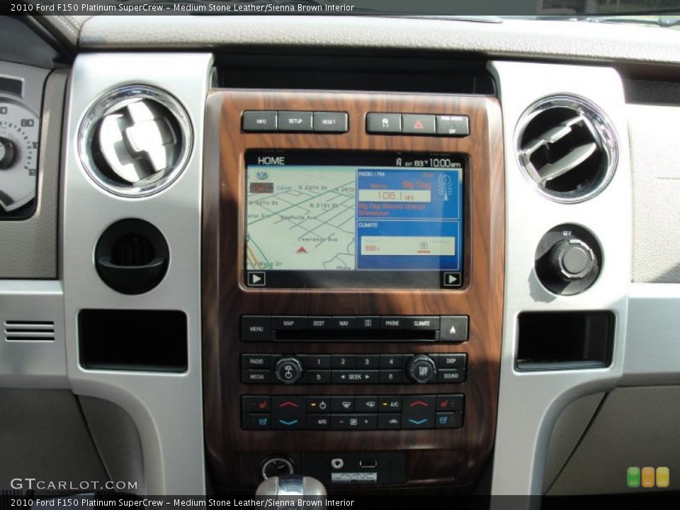 Medium Stone Leather/Sienna Brown Interior Controls for the 2010 Ford F150 Platinum SuperCrew #49260521