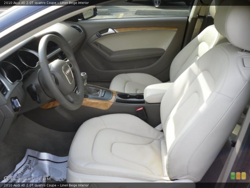 Linen Beige Interior Photo for the 2010 Audi A5 2.0T quattro Coupe #49260560