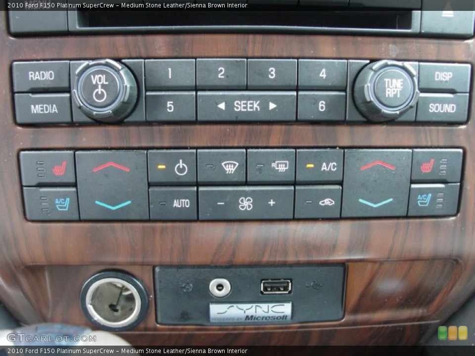 Medium Stone Leather/Sienna Brown Interior Controls for the 2010 Ford F150 Platinum SuperCrew #49260563
