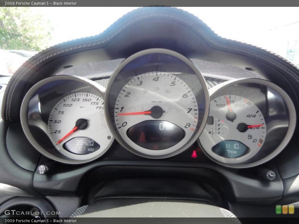 Black Interior Gauges for the 2009 Porsche Cayman S #49261286