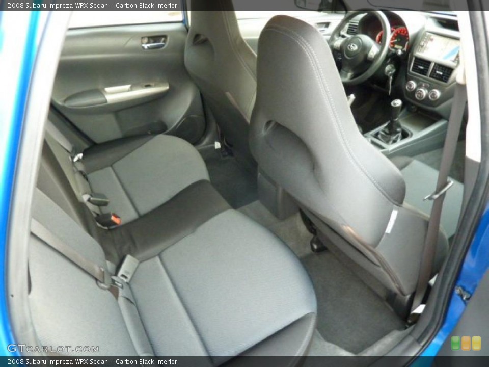 Carbon Black Interior Photo for the 2008 Subaru Impreza WRX Sedan #49263923