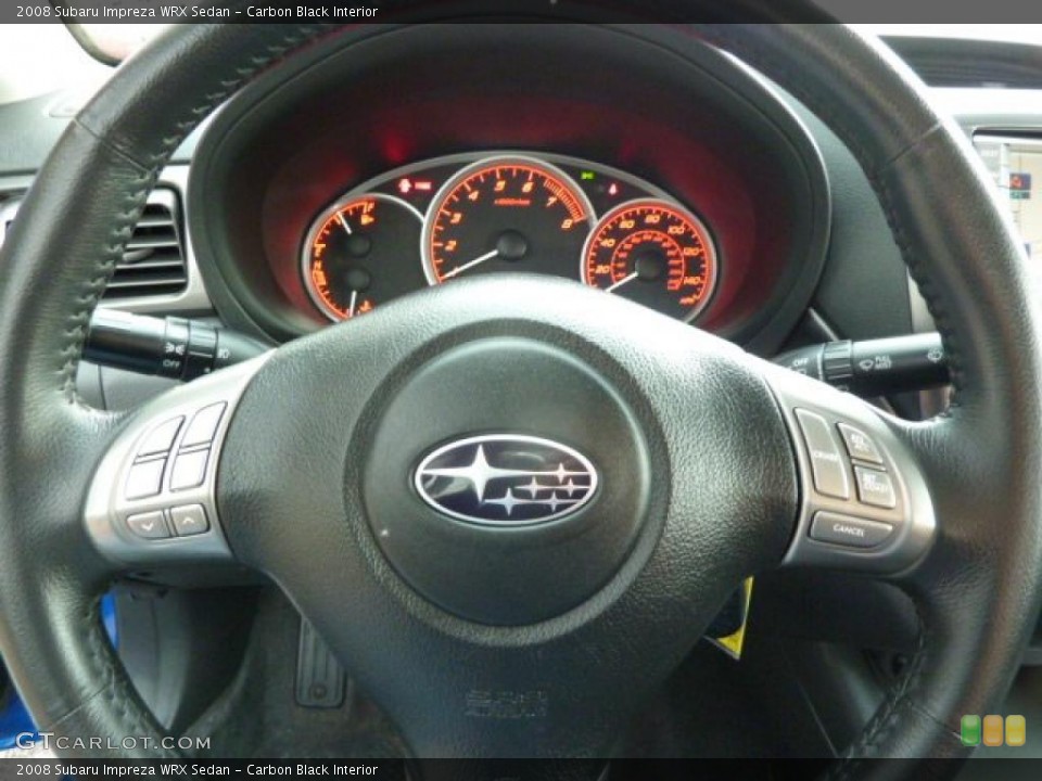 Carbon Black Interior Steering Wheel for the 2008 Subaru Impreza WRX Sedan #49264007