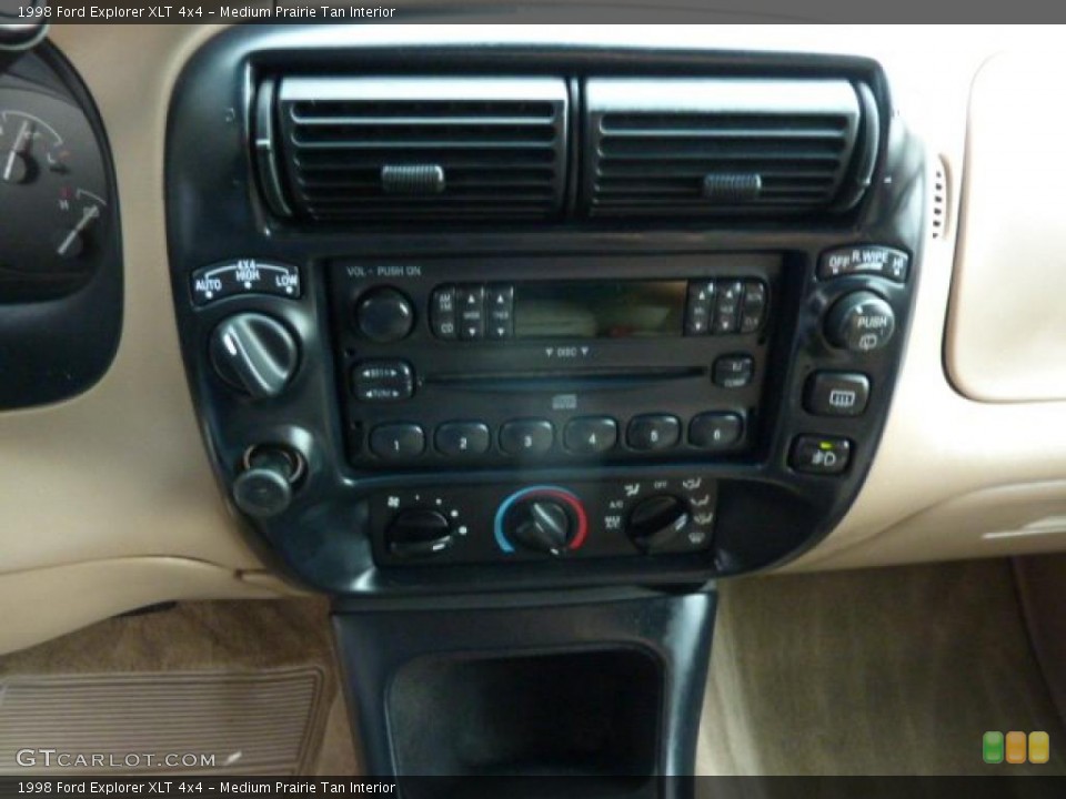 Medium Prairie Tan Interior Controls for the 1998 Ford Explorer XLT 4x4 #49264706