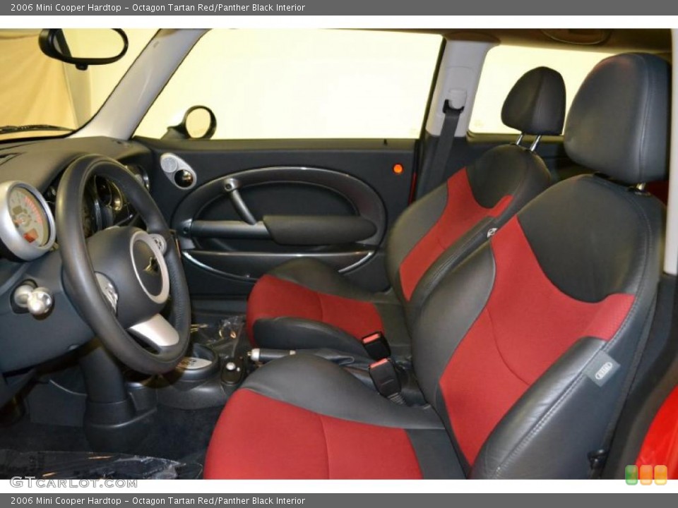 Octagon Tartan Red/Panther Black Interior Photo for the 2006 Mini Cooper Hardtop #49265288