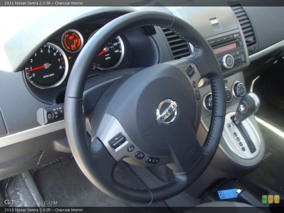 Charcoal Interior Steering Wheel for the 2011 Nissan Sentra 2.0 SR #49266920