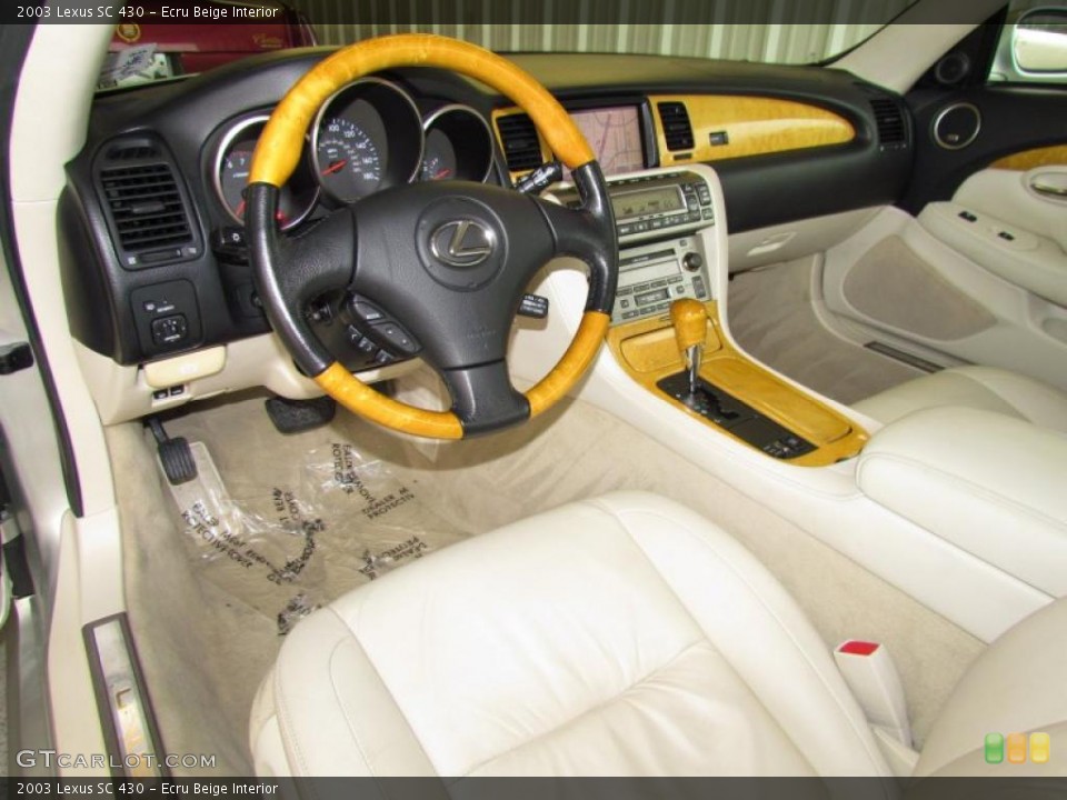 Ecru Beige Interior Dashboard for the 2003 Lexus SC 430 #49267142