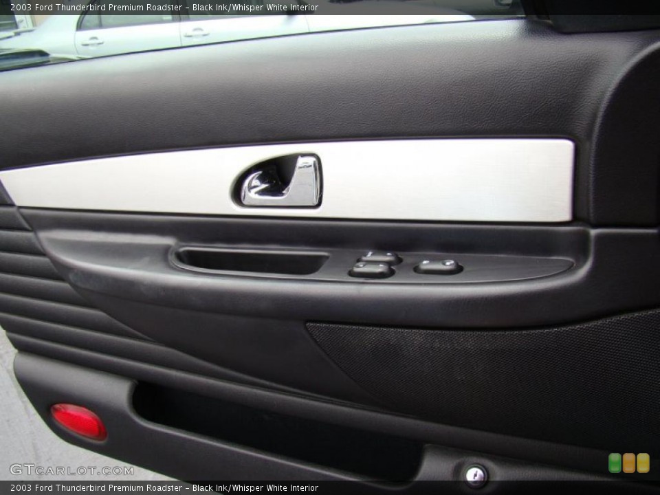 Black Ink/Whisper White Interior Door Panel for the 2003 Ford Thunderbird Premium Roadster #49267601