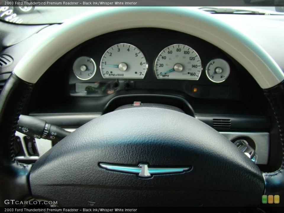Black Ink/Whisper White Interior Gauges for the 2003 Ford Thunderbird Premium Roadster #49267625