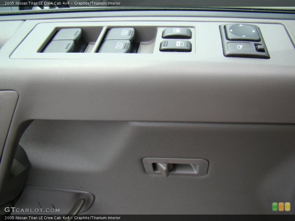 Graphite/Titanium Interior Controls for the 2005 Nissan Titan LE Crew Cab 4x4 #49268048