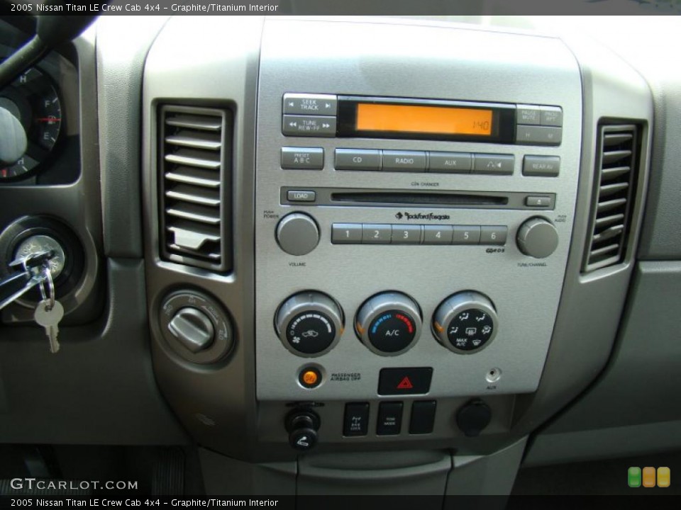 Graphite/Titanium Interior Controls for the 2005 Nissan Titan LE Crew Cab 4x4 #49268060