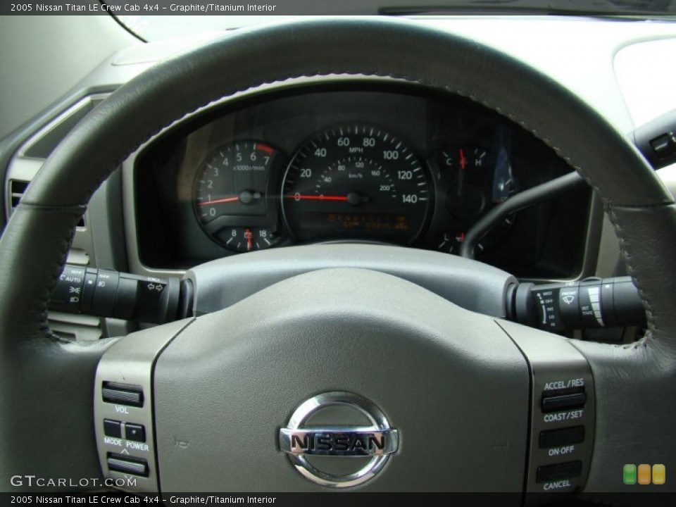 Graphite/Titanium Interior Steering Wheel for the 2005 Nissan Titan LE Crew Cab 4x4 #49268072