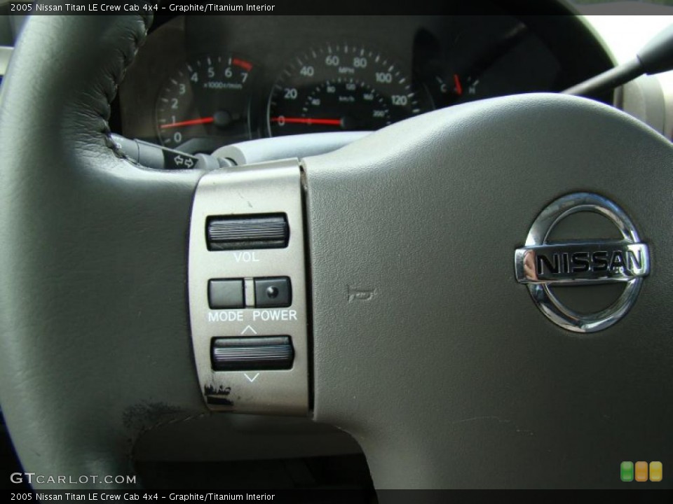 Graphite/Titanium Interior Controls for the 2005 Nissan Titan LE Crew Cab 4x4 #49268087