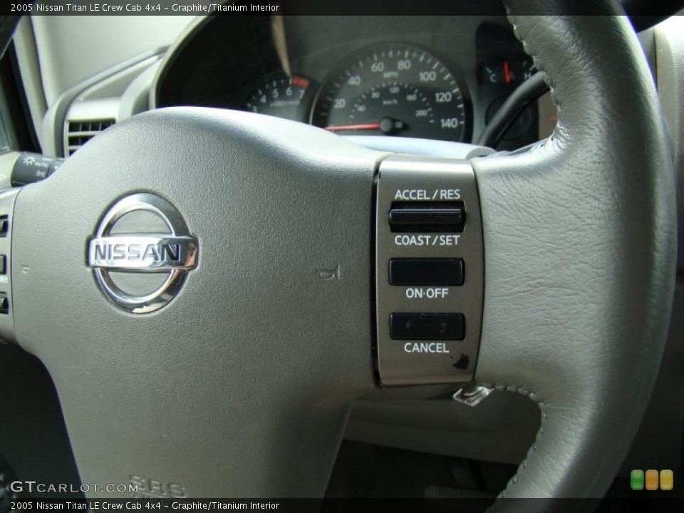 Graphite/Titanium Interior Controls for the 2005 Nissan Titan LE Crew Cab 4x4 #49268099
