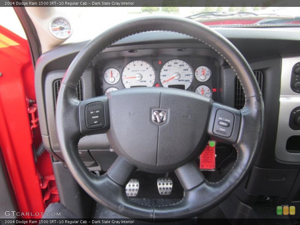 Dark Slate Gray Interior Steering Wheel for the 2004 Dodge Ram 1500 SRT-10 Regular Cab #49278023
