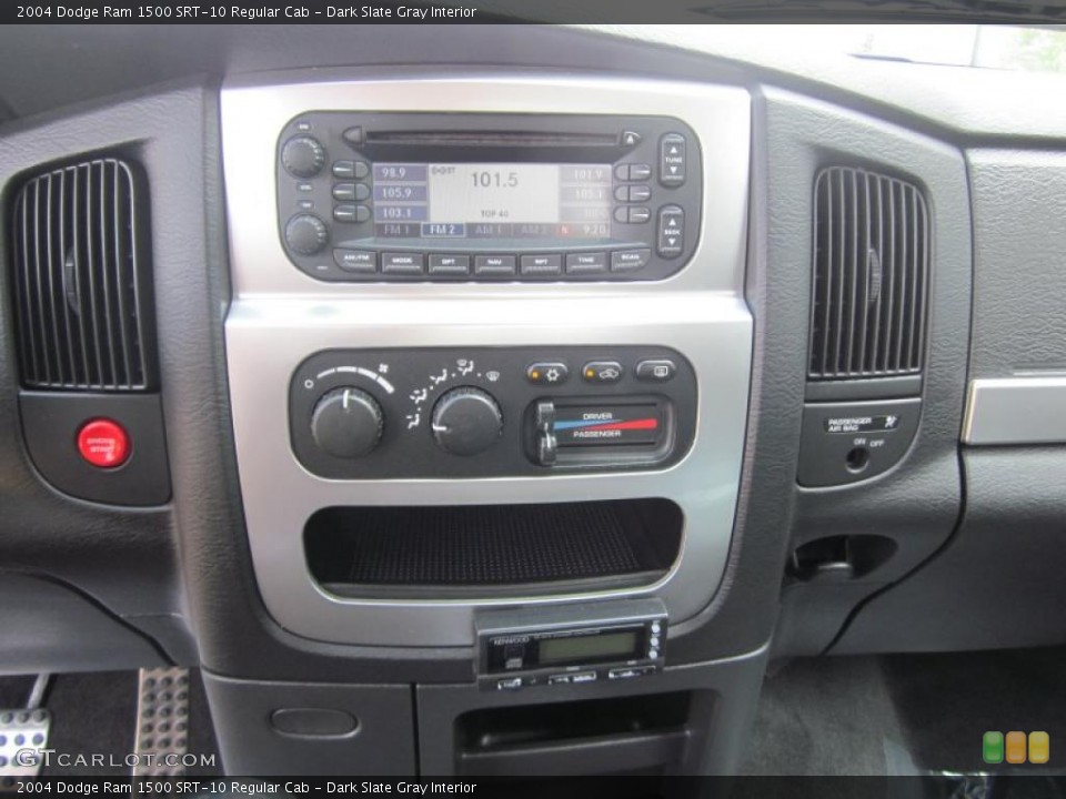 Dark Slate Gray Interior Controls for the 2004 Dodge Ram 1500 SRT-10 Regular Cab #49278170