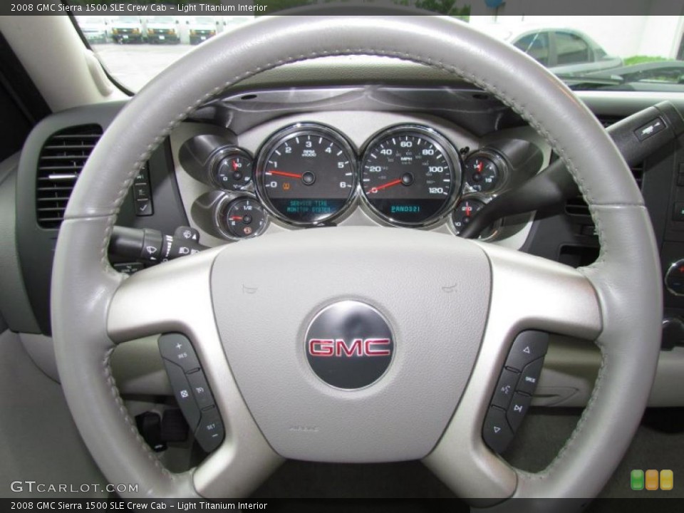 Light Titanium Interior Steering Wheel for the 2008 GMC Sierra 1500 SLE Crew Cab #49278638