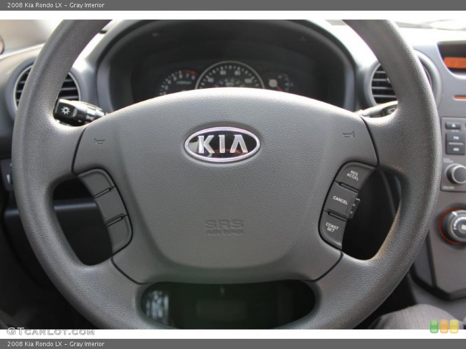 Gray Interior Steering Wheel for the 2008 Kia Rondo LX #49280138