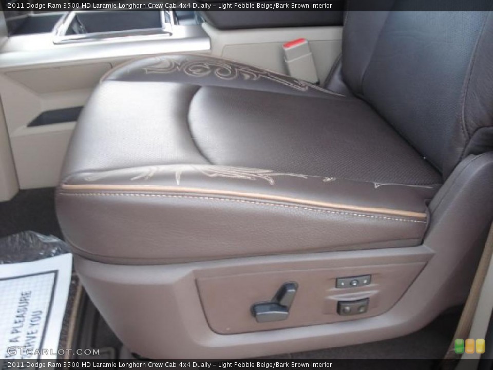 Light Pebble Beige/Bark Brown Interior Photo for the 2011 Dodge Ram 3500 HD Laramie Longhorn Crew Cab 4x4 Dually #49280141