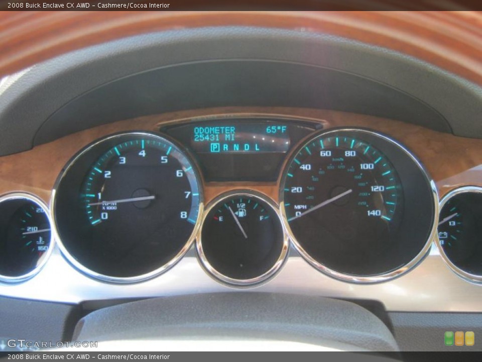 Cashmere/Cocoa Interior Gauges for the 2008 Buick Enclave CX AWD #49282700