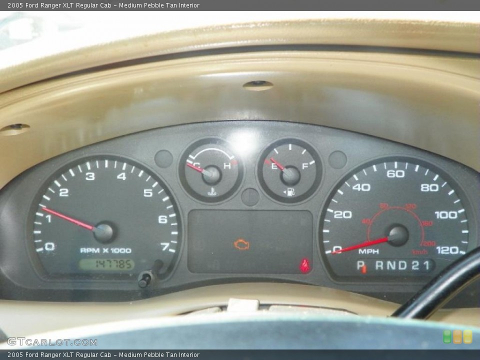 Medium Pebble Tan Interior Gauges for the 2005 Ford Ranger XLT Regular Cab #49283213