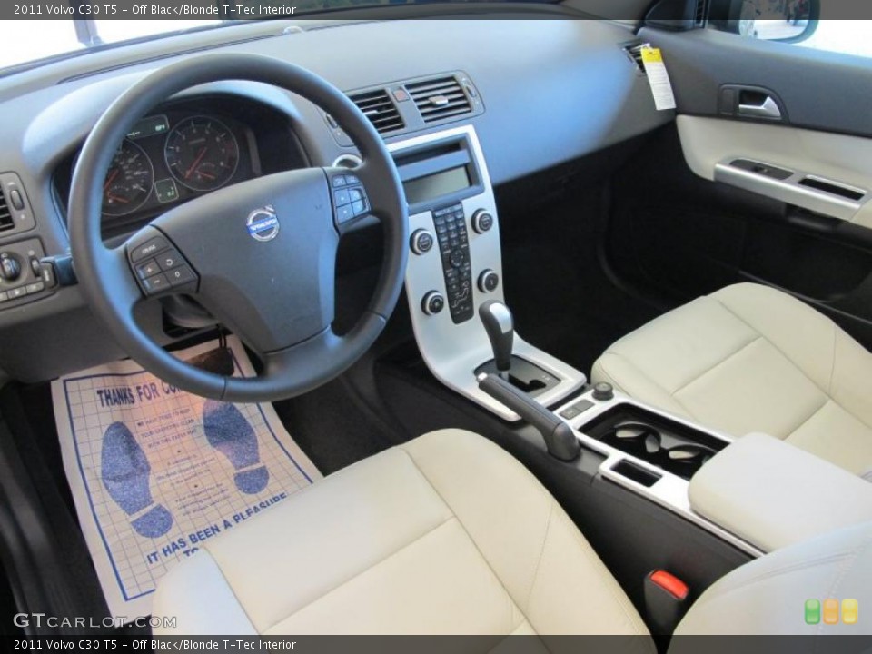 Off Black/Blonde T-Tec Interior Dashboard for the 2011 Volvo C30 T5 #49288820