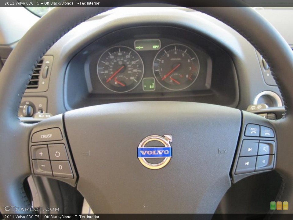 Off Black/Blonde T-Tec Interior Gauges for the 2011 Volvo C30 T5 #49288856