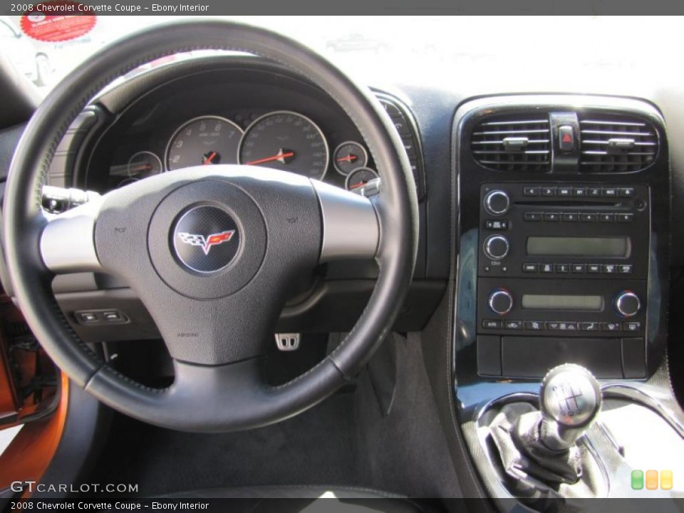 Ebony Interior Dashboard for the 2008 Chevrolet Corvette Coupe #49289240