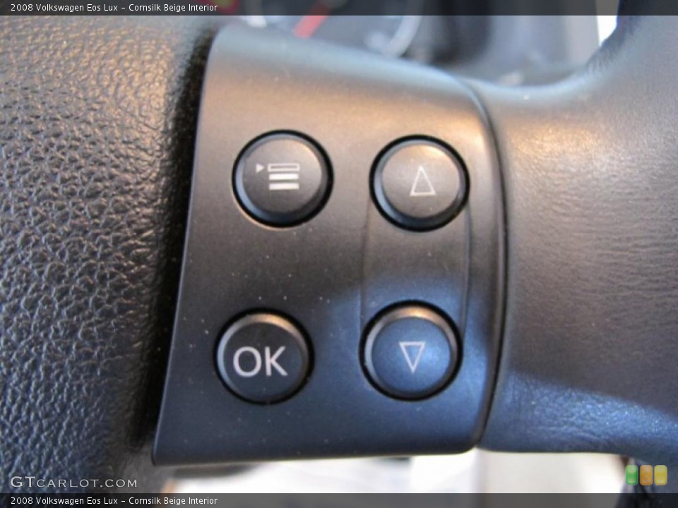 Cornsilk Beige Interior Controls for the 2008 Volkswagen Eos Lux #49289357