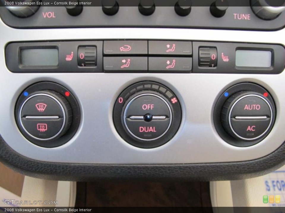 Cornsilk Beige Interior Controls for the 2008 Volkswagen Eos Lux #49289390