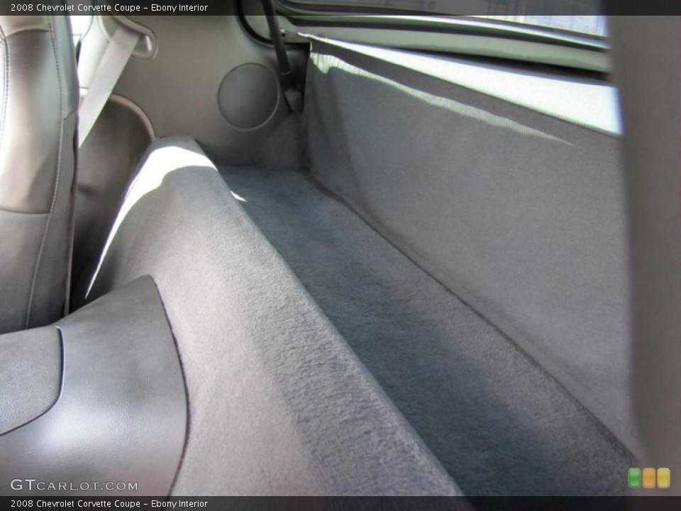 Ebony Interior Photo for the 2008 Chevrolet Corvette Coupe #49289444