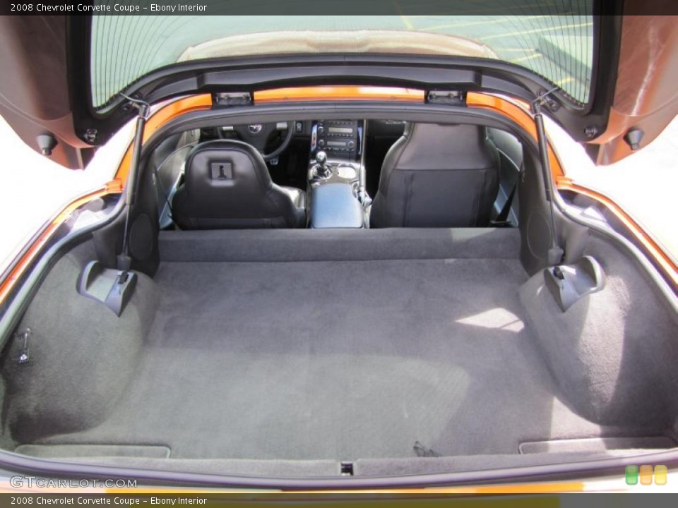 Ebony Interior Trunk for the 2008 Chevrolet Corvette Coupe #49289468